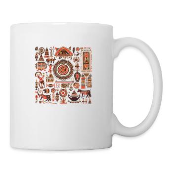 Folklore africain - Mug blanc - blanc - Droite