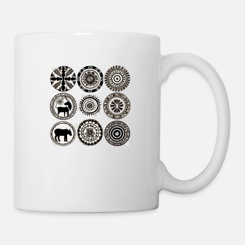Folklore africain - Mug blanc - blanc