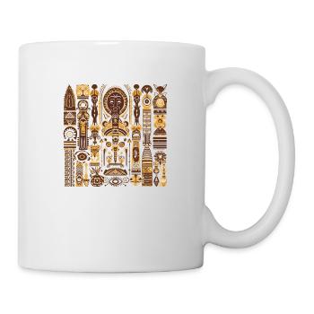 Folklore africain - Mug blanc - blanc - Droite