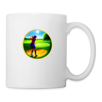 Golf Girl Multicolor - Tasse - Weiß - Rechts