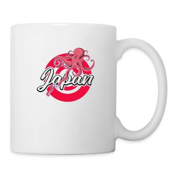 Dessin animé de poulpe du Japon - Mug blanc - blanc - Droite