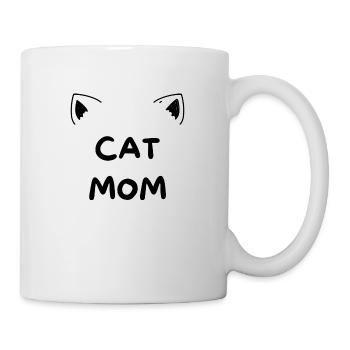 Cat Mom - Tasse - Weiß - Rechts