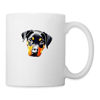 Doberman Trainer Doberman Chien Doberman Chiot - Mug blanc - blanc - Droite