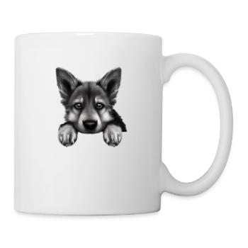 Propriétaire de chien Berger allemand Chien Chiot - Mug blanc - blanc - Droite