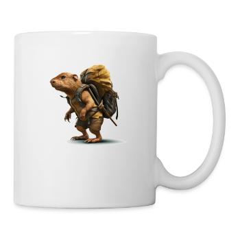 Maulwurfsratte sucht nach dem nächsten Abenteuer - Tasse - Weiß - Rechts