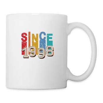 Seit 1998 retro - Tasse - Weiß - Rechts