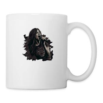 Sängerin Musik - Tasse - Weiß - Rechts