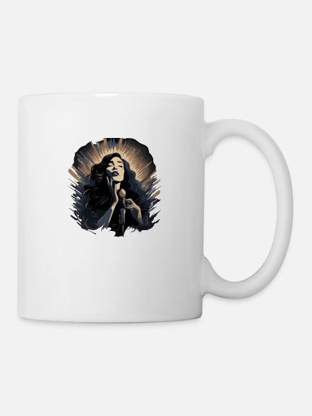 Sängerin Musik - Tasse - Weiß