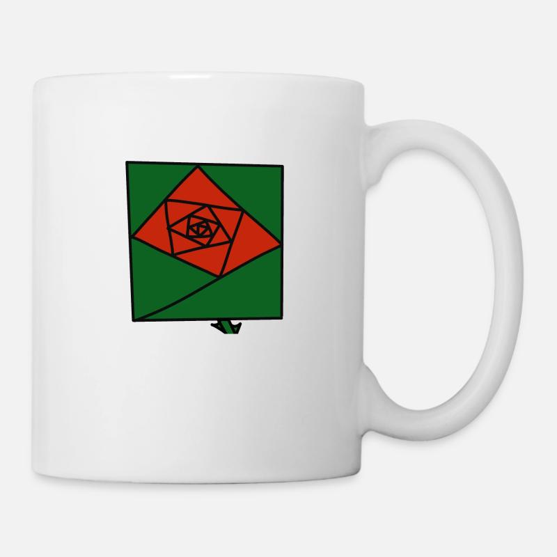 Rose 1 - Tasse - Weiß