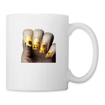 Sunflower Fingernails Gift - Mug - white - Right