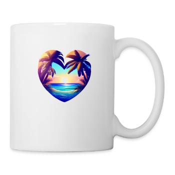 Summer Vacation Palm Island Sun Palm Beach - Mug - white - Right