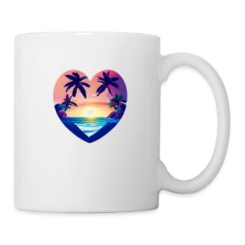 Summer vacation Palm Island Sun Palm Beach - Mug - white - Right