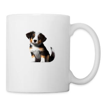 Chien de berger australien Propriétaire Chiot - Mug blanc - blanc - Droite