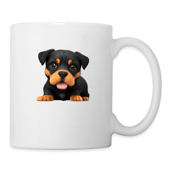 Chiens Rottweiler Puppy Rottweiler Puppy Dog - Mug blanc - blanc - Droite