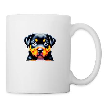 Rottweiler Gardien Chien Chiot Rottweiler Propriétaire de chien - Mug blanc - blanc - Droite