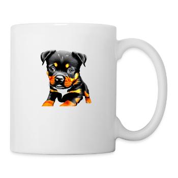 Rottweiler Propriétaire Rottweiler Puppy Dog Propriétaire - Mug blanc - blanc - Droite