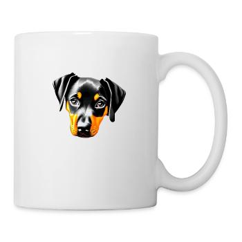 Doberman Dog Doberman Trainer Doberman Puppy - Mug - white - Right