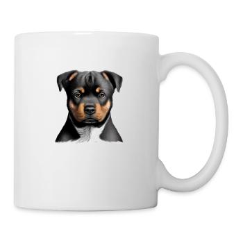 Rottweiler Chien Chiot Propriétaire de Rottweiler Propriétaire de chien - Mug blanc - blanc - Droite