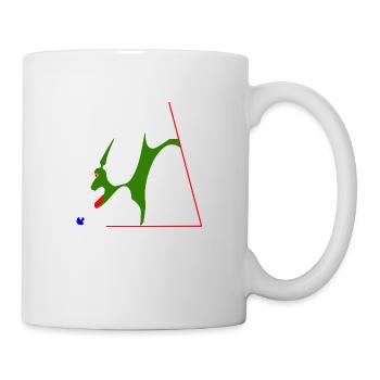 Pomme - Mug blanc - blanc - Droite