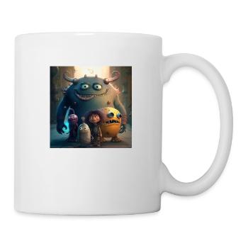Friendly monsters - Mug - white - Right