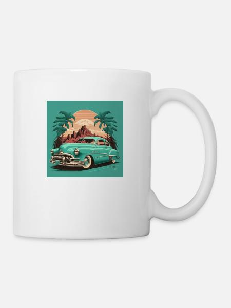 Vice rétro Miami - Mug blanc - blanc