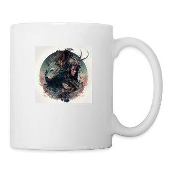 Strong Japanese fighter - Mug - white - Right