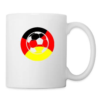 Fußball Football - Mug blanc - blanc - Droite