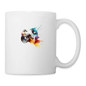 Cooles Kamera Motiv für Fotografen - Tasse - Weiß - Rechts