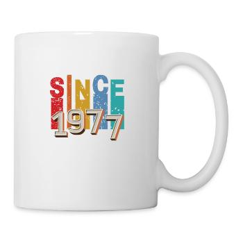 Since 1977 retro - Mug - white - Right