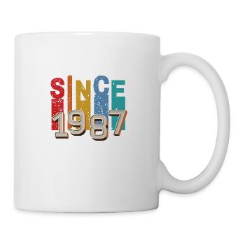 Since 1987 retro - Mug - white - Right