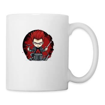 Drummer Boy red Drums Schlagzeug - Tasse - Weiß - Rechts