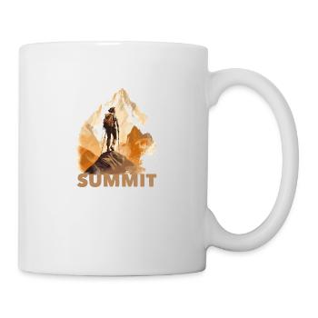 Wandern Frau Berge Summit - Tasse - Weiß - Rechts