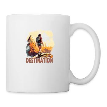 Wandern Frau Berge Destination - Tasse - Weiß - Rechts