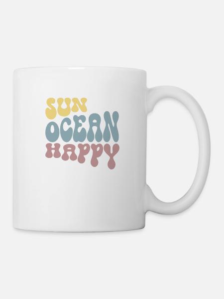 Sun Ocean Happy - Mug - white