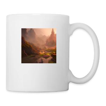 Paysage fantastique - Mug blanc - blanc - Droite