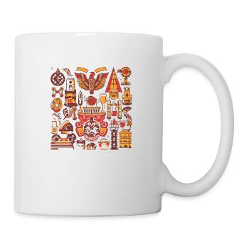 Traditionelles deutsches Motiv 7 - Tasse - Weiß - Rechts