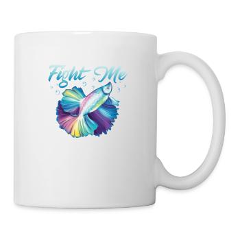 Fight Me Fish Keeping Aquarium Propriétaire - Mug blanc - blanc - Droite