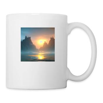 Sunset over the bay - Tasse - Weiß - Rechts