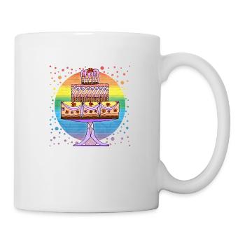Kuchen - Tasse - Weiß - Rechts