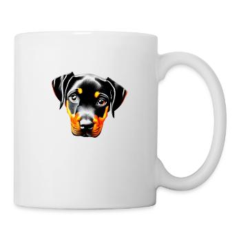 Doberman Dresseur Doberman Chien Doberman Chiot - Mug blanc - blanc - Droite