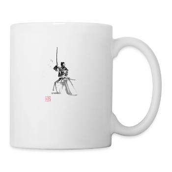 Samurai on guard - Mug - white - Right