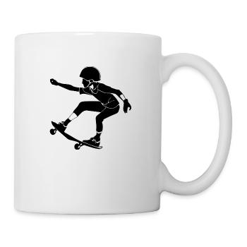 skateboard - Tasse - Weiß - Rechts