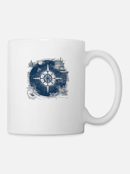Old nautical chart - Mug - white
