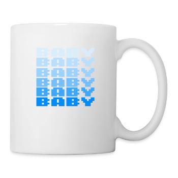 BABY Schriftzug Retro Gaming 8bit - Tasse - Weiß - Rechts