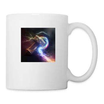 Mjolnir, le marteau du puissant dieu nordique Thor - Mug blanc - blanc - Droite