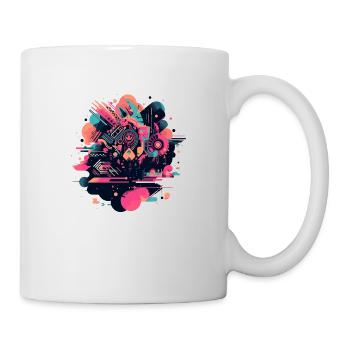 Géométrie abstraite - Mug blanc - blanc - Droite