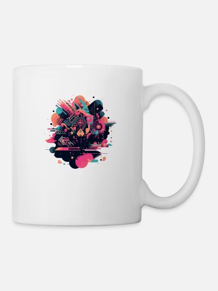 Abstract geometry - Mug - white