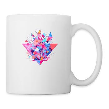 Géométrie abstraite - Mug blanc - blanc - Droite