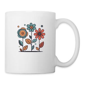Les fleurs - Mug blanc - blanc - Droite