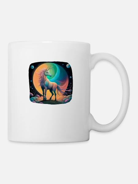 Einhorn mythisch - Tasse - Weiß